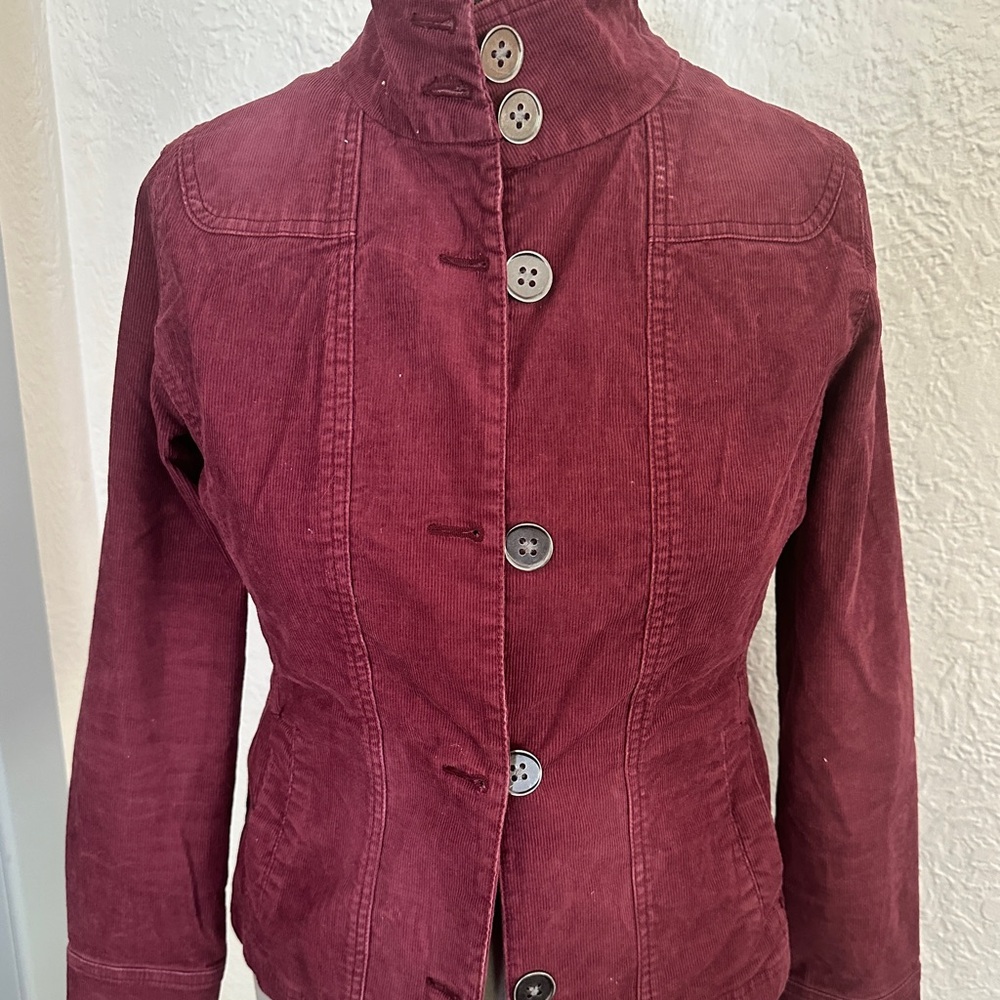 Women’s Prana Maroon Corduroy Jacket